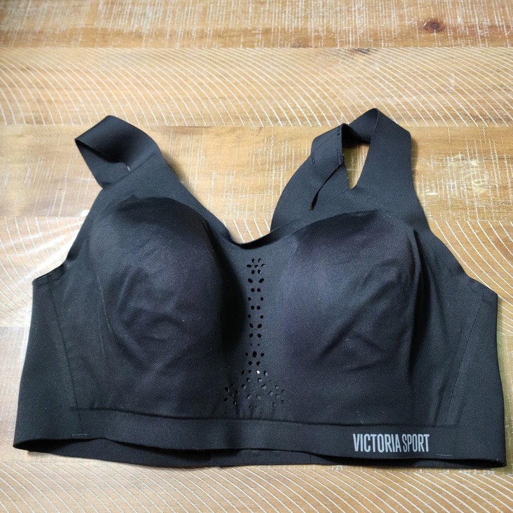 Victoria Sport Angel Max Black High Impact Laser Cut Sports Bra Size‎ Large